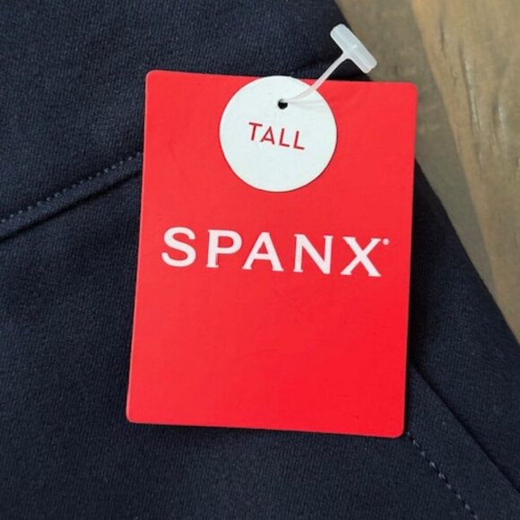 Spanx Polished Kick Flare Crop Ankle Pants Shaping Classic Navy #20367T M Tall - Picture 5 of 5